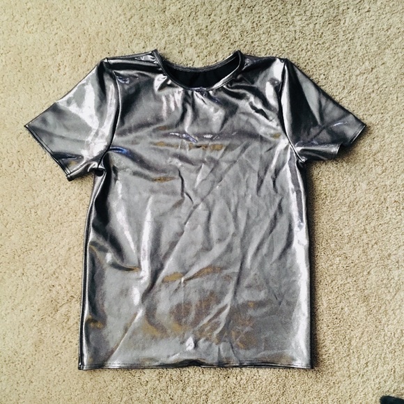 Silver Metallic Tee - Picture 1 of 1